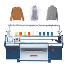 High speed fully computerized jacquard sweater flat knitting machine 9G 52inch hat and scarf making machine knitting machine